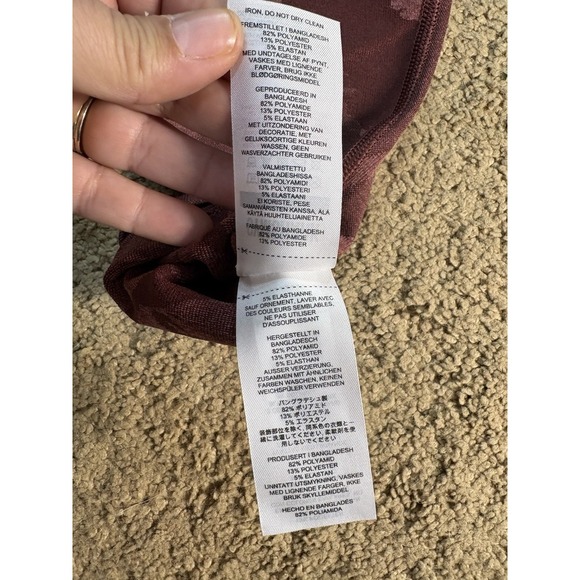 Gymshark Adapt Camo Seamless Leggings Women Small Plum Brown/ Burgandy Brown - Picture 4 of 9